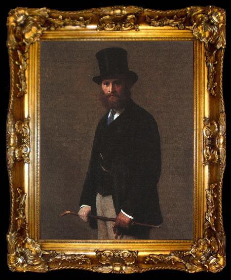 framed  Henri Fantin-Latour Portrait of Edouard Manet, ta009-2